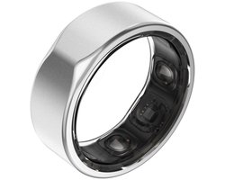 Kuno Ring 2 – Smart Ring – Slaapmonitor – Hartslag & Activiteitentracker – Stappen & Calorieën Meten – Zonder Abonnement – Waterbestendig – Zilver – Maat 12