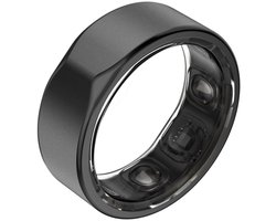 Kuno Ring 2 – Smart Ring – Slaapmonitor – Hartslag & Activiteitentracker – Stappen & Calorieën Meten – Zonder Abonnement – Waterbestendig – Zwart Maat 8