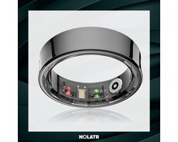 NOLATR LUX Smart Ring - Stappenteller - Slaaptracker - Zwart - Maat 8