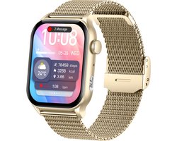 Parya Official - Gold Smartwatch - Stappenteller - Activity Tracker - Dames smartwatch