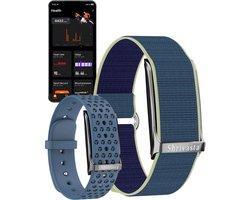 Shrivasta Activity Tracker Dames & Heren Blauw- Sporthorloge met Hartslagmeter - Zuurstofmeter (SpO2) - Bloeddrukmeter – Stappenteller & Slaaptracker – incl. 2 Armbanden (Nylon & Siliconen)