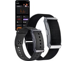 Shrivasta Activity Tracker Plus | armband met AI-Gezondheidsanalyse & Lichaamstemperatuur meting | Dames & Heren | Zwart | Hartslag | SpO₂ | Slaapmonitor | Stress | Menstruatiecyclus | Inclusief 2 Armbanden (siliconen & Nylon) – Waterdicht