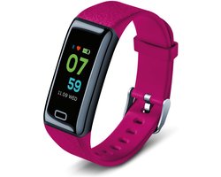 Silvercrest Fitnessarmband - Roze - Activity tracker - Met gratis HealthForYou-app voor het bijhouden van je slaaptijd, aantal stappen, afgelegde afstand en calorieverbruik - Polsomtrek: ca. 14,5-21 cm - Opslagcapaciteit: 30 dagen
