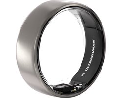 Ultrahuman Ring Air - Smart Ring - Slaap & Fitnesstracker - Unisex voor Mannen & Vrouwen - Geen Appkosten (Standaardfuncties) - Tot 6 Dagen Batterijduur - Raw Titanium - Maat 13
