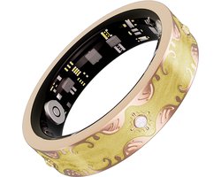 WizBay Premium Select® Bohemian Champagne Yellow Smart Ring 2026 – Luxe Design met 5 Zirkonia’s – Oplaadcase – Slaap, O2, Bloeddruk, Hartslag & Sportmonitoring – 5ATM Waterdicht – Android & iOS - #10