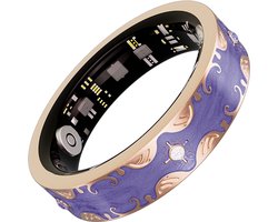 WizBay Premium Select® Bohemian Glory Purple Smart Ring 2026 – Luxe Design met 5 Zirkonia’s – Oplaadcase – Slaap, O2, Bloeddruk, Hartslag & Sportmonitoring – 5ATM Waterdicht – Android & iOS - #8