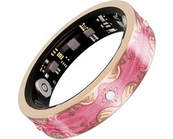 WizBay Premium Select® Cherry Blossom Pink Smart Ring 2026 – Luxe Design met 5 Zirkonia’s – Oplaadcase – Slaap, O2, Bloeddruk, Hartslag & Sportmonitoring – 5ATM Waterdicht – Android & iOS - #8