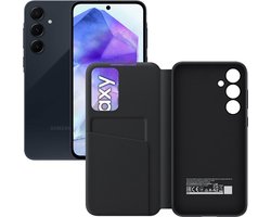 Samsung Galaxy A55 5G - 128GB - Awesome Navy met Smart View Wallet Case