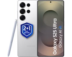 Samsung Galaxy S25 Ultra 5G - 256GB - Titanium White Silver + 1 jaar extra garantie