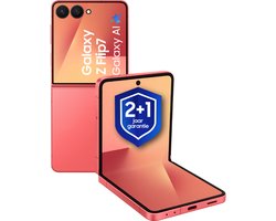 Samsung Galaxy Z Flip7 5G - 256GB - Coral Red + 1 Jaar extra garantie
