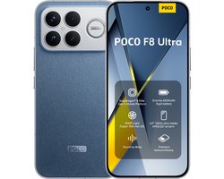 Xiaomi POCO F8 Ultra - 16 GB RAM - 512 GB - Blauw - 50 MP Light Fusion 950 met OIS - Snapdragon® 8 Elite Gen 5 Mobile Platform - Enorme 6500 mAh (typ) batterij