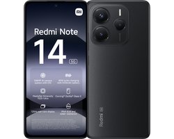 Xiaomi Redmi Note 14 - 5G - 8GB/256GB - Midnight Zwart