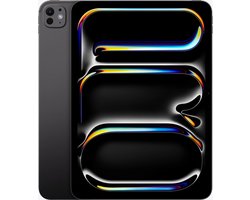 Apple iPad Pro (2024) - 11 inch - Nanotextuur Glas - WiFi + Cellular - 2TB - Zwart - 7e generatie