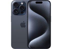 Apple iPhone 15 Pro 15,5 cm (6.1") Dual SIM iOS 17 5G USB Type-C 128 GB Titanium, Blauw