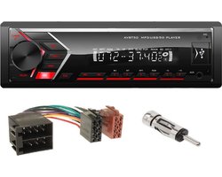 1-din Bluetooth autoradio met USB/SD/AUX en Europese iso