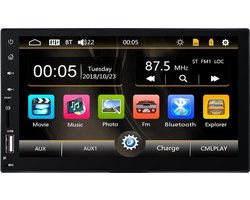 2 Din Autoradio met Bluetooth - Aux - Mirrorlink - Universeel - MP5 - Full Touch