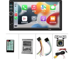 2din - Autoradio - 7inch - Bedrade - Carplay - Radio - Touchscreen - Automotive - Multimedia - Bluetooth - USB - TF Radio - Autoradio - MP5 Speler