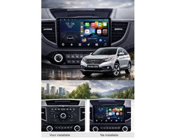 ADIVOX 10.1 inch T1 geschikt voor Honda CR-V 2012-2017 Android 15 CarPlay/Auto/Wifi/GPS/RDS/NAV/DSP