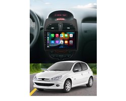 ADIVOX 9 inch geschikt voor Peugeot 206 Android 15 CarPlay/Auto/Wifi/DSP/5G/DAB+