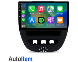 Apple Carplay/Android Autoradio - Draadloos - geschikt voor Toyota Aygo/Citroen C1/Peugeot 107 | 2005-2014