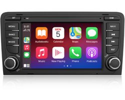 Audi A3 Navigatiesysteem 2 DIN (2008–2012) – Android 13 – 9 inch Touchscreen – Draadloze CarPlay & Android Auto – 32GB – Plug & Play