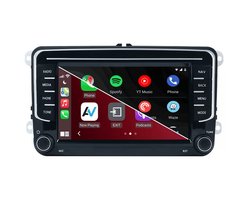 Audiovolt® Autoradio - Geschikt voor Volkswagen, Seat, Skoda Draadloos Apple Carplay & Android Auto - Navigatiesysteem - Bluetooth Golf Transporter Caddy en meer