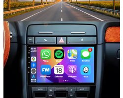 Autoradio 1/32GB met Carplay en Android auto | Geschikt voor Audi A4 & Seat Exeo 1999-2013 | Radio scherm met Navigatie | 1999 2000 2001 2002 2003 2004 2005 2006 2007 2008 2009 2010 2011 2012 2013 | B6 S4 RS4 8E 8H B7 ST RS 4