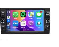 Autoradio 1/32GB met Carplay en Android auto | Geschikt voor Ford Focus Fiesta Fusion C, S max Mondeo Hobby TL Transit Connect Galaxy Kuga 2002-2013 | Radio scherm met Navigatie | 2002 2003 2004 2005 2006 2007 2008 2009 2010 2011 2012 2013 | MK5 MK2