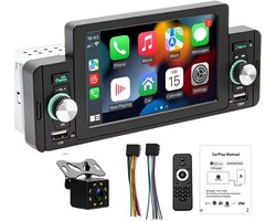 Autoradio 1Din met 5 Inch Touchscreen, Carplay en Android Auto