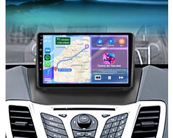 Autoradio 2/32 met Carplay en Android auto | Geschikt voor Ford Fiesta 2013-2017 | Radio scherm met Navigatie | 2013 2014 2015 2016 2017 2018 | MK6 en MK7, ST, SYNC, 200 | Met screencleaner