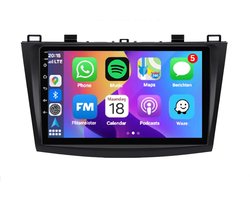 Autoradio 2/32 met Carplay en Android auto | Geschikt voor Mazda 3 2009-2013 | Radio scherm met Navigatie | 2009 2010 2011 2012 2013 | BK Maxx Axel