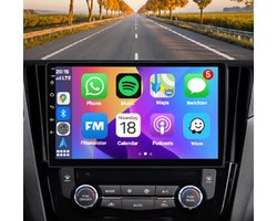 Autoradio 2/32 met Carplay en Android auto | Geschikt voor Nissan Qashqai J11 en X-Trail 3 2013-2018 | Radio scherm met Navigatie | 2013 2014 2015 2016 2017 2018 | X trail xtrail T32