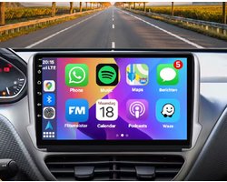 Autoradio 2/32GB met Carplay en Android auto | Geschikt voor Peugeot 208, 2008 2011-2019| Radio scherm met Navigatie | 2011 2012 2013 2014 2015 2016 2017 2018 2019 | GT XY