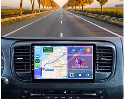 Autoradio 2/32GB met Carplay en Android auto | Geschikt voor Peugeot Expert 3, Citroen Jumpy, Spacetourer, Toyota Proace, Opel Vivaro, Fiat Scudo | Radio scherm met Navigatie| 2016 2017 2018 2019 2020 2021 2022 2023 | MDZ MDY