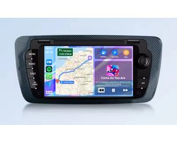 Autoradio 2/32GB met Carplay en Android auto | Geschikt voor Seat Ibiza 6J 2008-2014 | Radio scherm met Navigatie | 2008 2009 2010 2011 2012 2013 2014 | SC ibisa