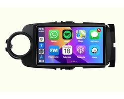 Autoradio 2/32GB met Carplay en Android auto | Geschikt voor Toyota Yaris 2012-2017 | Radio scherm met Navigatie | 2012 2013 2014 2015 2016 2017 | Met screencleaner