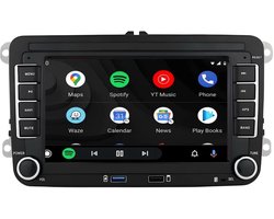 Autoradio 2+32GB Navigatiesysteem – CarPlay & Android Auto – Voor VW, Seat, Skoda, Polo, Golf 5 en Golf 6