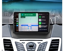 Autoradio 4/64 met Carplay en Android auto | Geschikt voor Ford Fiesta 2010-2013 | Radio scherm met Navigatie | 2010 2011 2012 2013 | MK6 en MK7, ST, SYNC, 200