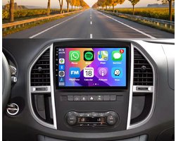 Autoradio 4/64 met Carplay en Android auto | Geschikt voor Mercedes V klasse Vito W447 2013-2021 | Radio scherm met Navigatie | 2013 2014 2015 2016 2017 2018 2019 2020 2021 | W 447