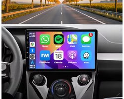 Autoradio 4/64GB met Carplay en Android auto | Geschikt voor Citroen C1, Peugeot 108, Toyota Aygo 2014-2022 | Radio scherm met Navigatie | 2014 2015 2016 2017 2018 2019 2020 2021 2022 | B40