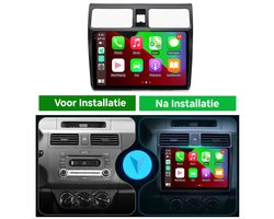 Autoradio 4/64GB met Carplay en Android auto | Geschikt voor Suzuki Swift 3 2003-2010 | Radio scherm met Navigatie | 2003 2004 2005 2006 2007 2008 2009 2010