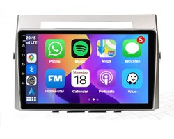 Autoradio 4/64GB met Carplay en Android auto | Geschikt voor Toyota Corolla Verso AR10 2004-2010 | Radio scherm met Navigatie | 2004 2005 2006 2007 2008 2009 2010