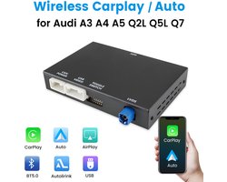 Autoradio Draadloze CarPlay Android Auto-adapter voor Audi A3 A4 A5 Q2L Q5L Q7 Ombouwset-Plug Play