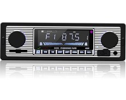 Autoradio met Bluetooth 4 x 60 W en FM-radio USB/MP3/AUX-poort handsfree bellen met draadloze afstandsbediening