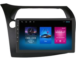 Autoradio met bluetooth - Carplay - Voor Honda Civic Hatchback (2005-2011) - Geschikt voor Apple en Android - Stereo - Navigatie - Navigatiesysteem auto - 1GB 16GB