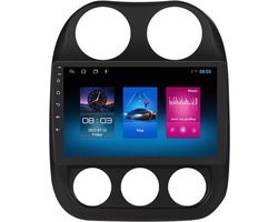 Autoradio met bluetooth - Carplay - Voor Jeep Compass & Patriot (2011-2017) - Geschikt voor Apple en Android - Stereo - Navigatie - Navigatiesysteem auto - 1GB 16GB