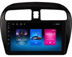 Autoradio met bluetooth - Carplay - Voor Mitsubishi Mirage / Space Star (2012-2018) - Geschikt voor Apple en Android - Stereo - Navigatie - Navigatiesysteem auto - 1GB 16GB