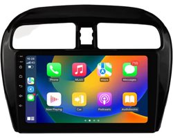 Autoradio met bluetooth - Carplay - Voor Mitsubishi Mirage / Space Star (2012-2018) - Geschikt voor Apple en Android - Stereo - Navigatie - Navigatiesysteem auto - 2GB 32GB