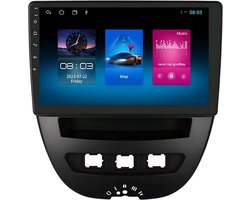 Autoradio met bluetooth - Carplay - Voor Peugeot 107/ Toyota Aygo & Citroën C1 (2005-2014) - Geschikt voor Apple en Android - Stereo - Navigatie - Navigatiesysteem auto - 1GB 16GB