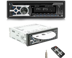 Autoradio met cd-speler, Bluetooth handsfree, Bluetooth 1 DIN USB/TF/MP3-speler/AUX-ingang, FM/AM-radio, RDS, RCA, automatische zoekfunctie, 60 W x 4, snellaadfunctie